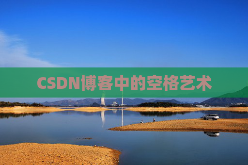 CSDN博客中的空格艺术